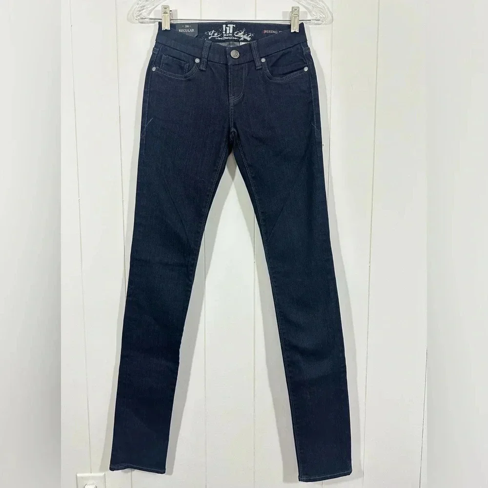 NEW !IT JEANS LOS ANGELES Rising Starlet Denim Blue Jeans Skinny Leg Sz 24 - Picture 1 of 10